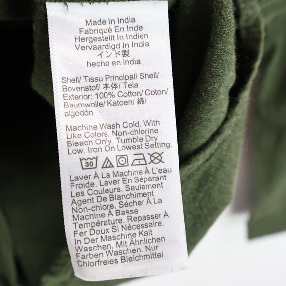 J.Crew Factory Men's Classic Brushed Twill Button Down Shirt Olive Green L NWT - Picture 8 of 8